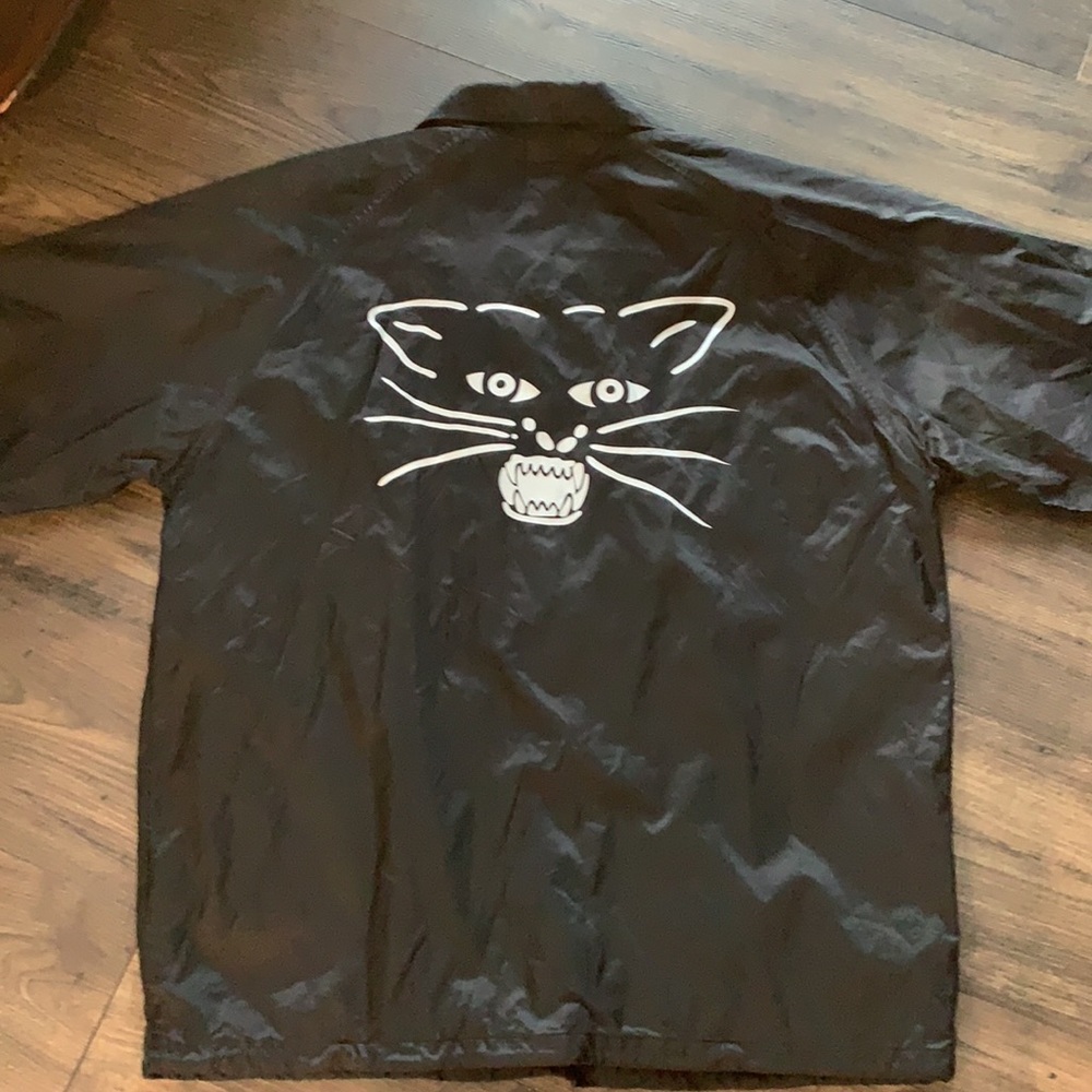 SSUR black coach jacket button down with snaps & pockets size large - Picture 4 of 6